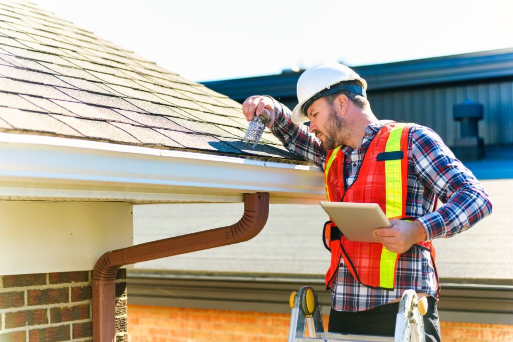 The Importance of Hiring Local Roofing Contractors in Louisville, KY 3 Roofing contractor conducting a follow-up inspection on a newly installed roof